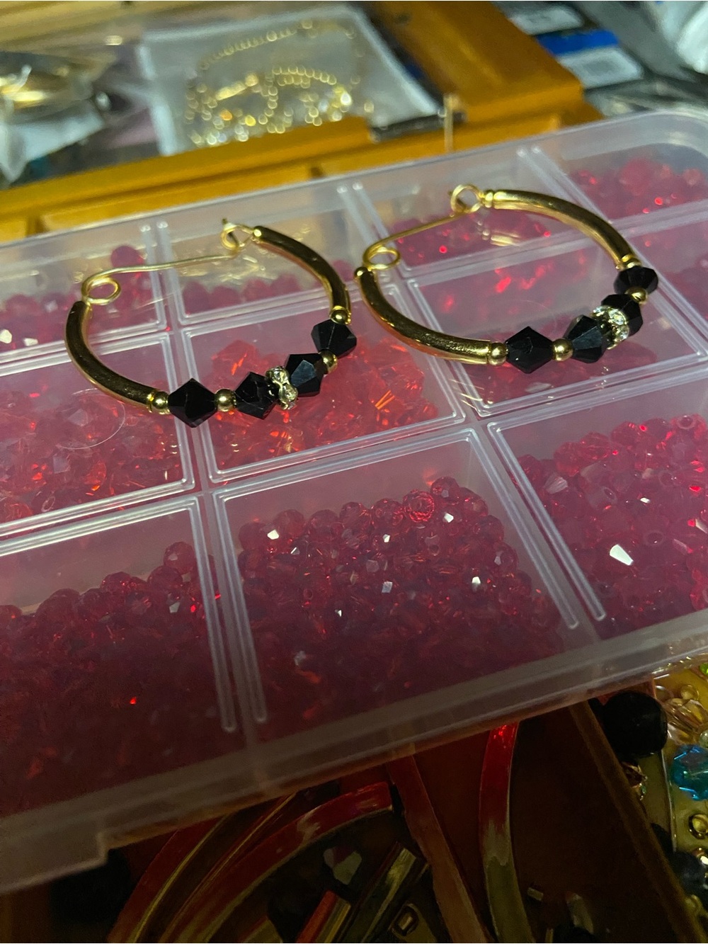 Swarovski Crystal Y2K 14K gold filled Earrings